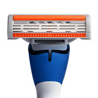 QShave marka niebieska maszynka do golenia z ostrzem golarka dla mężczyzn X3 Blade 5